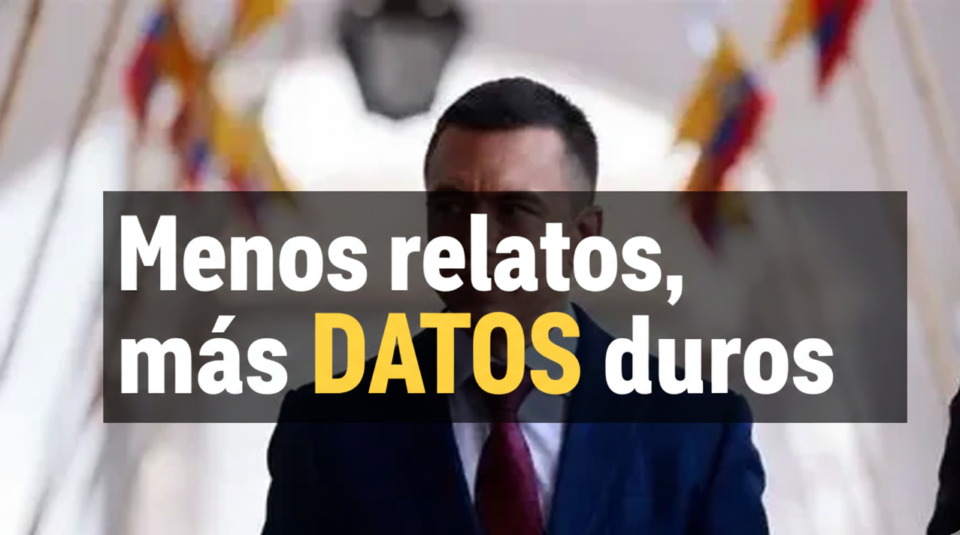 Menos relatos, más DATOS duros
